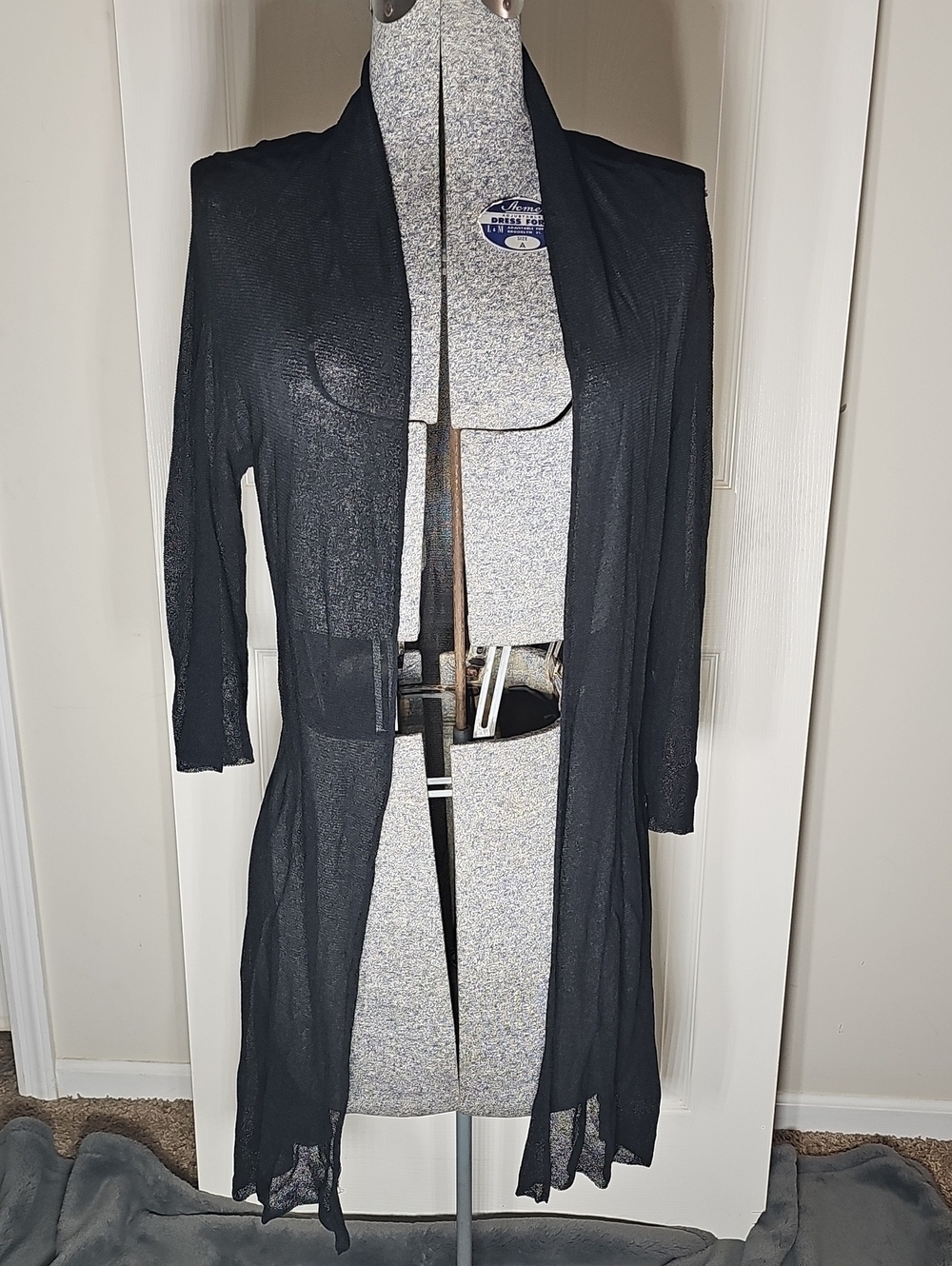 Eileen Fisher Cardigan Sweater Women Size S Hemp Nylon Long Lightweight FLAW